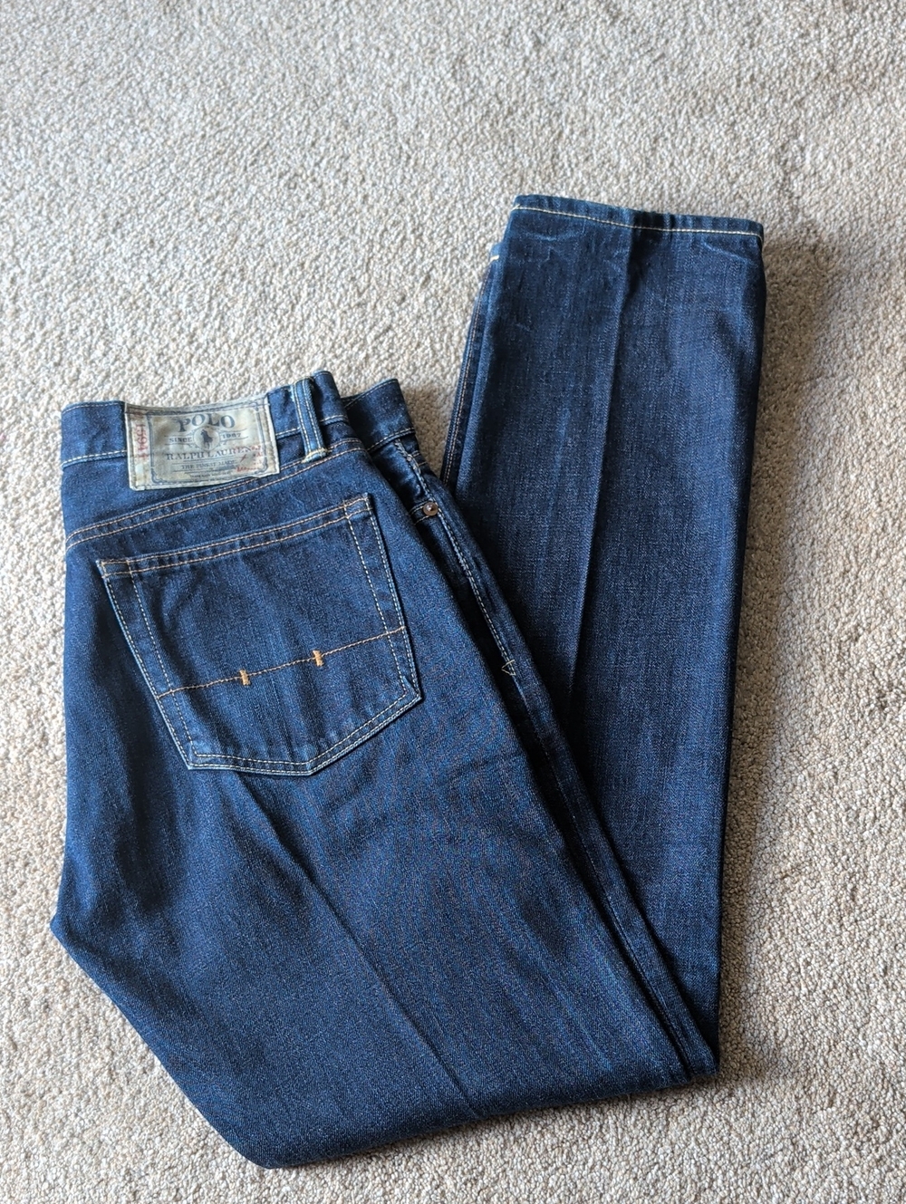 Polo by Ralph Lauren Men's Indigo Straight Jeans 32 X 34